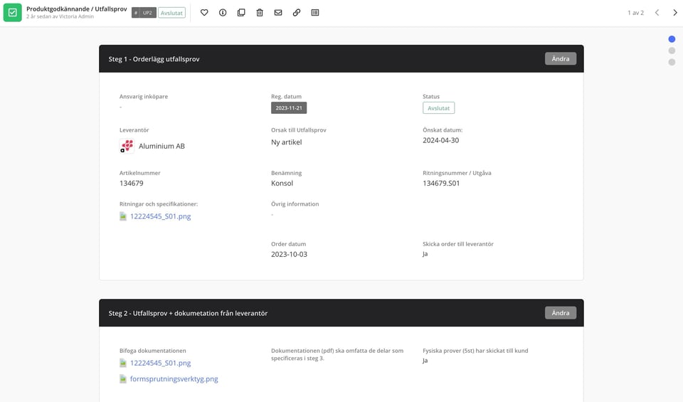 Example of a product authorization case