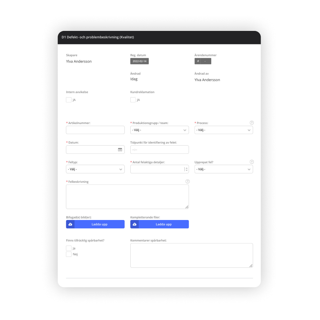 8D deviation management report | AM System