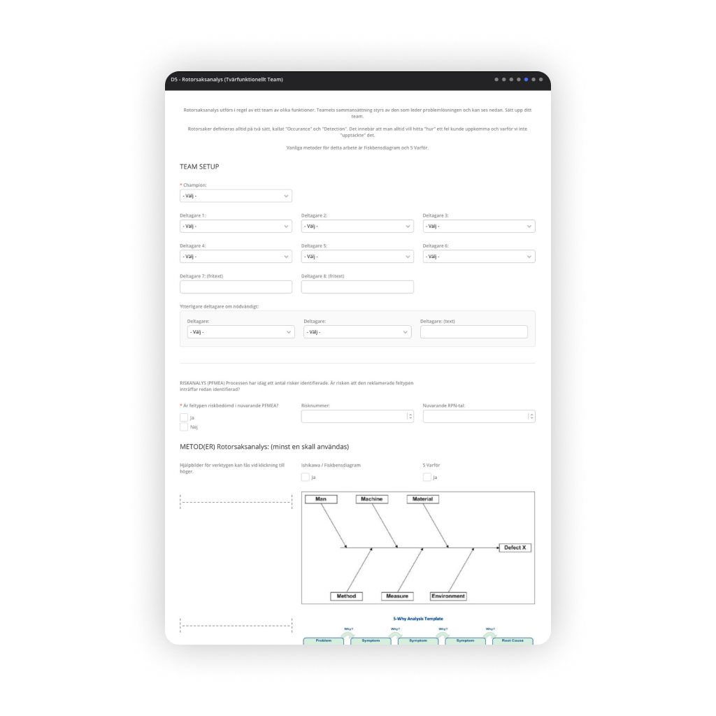 8D deviation management report | AM System
