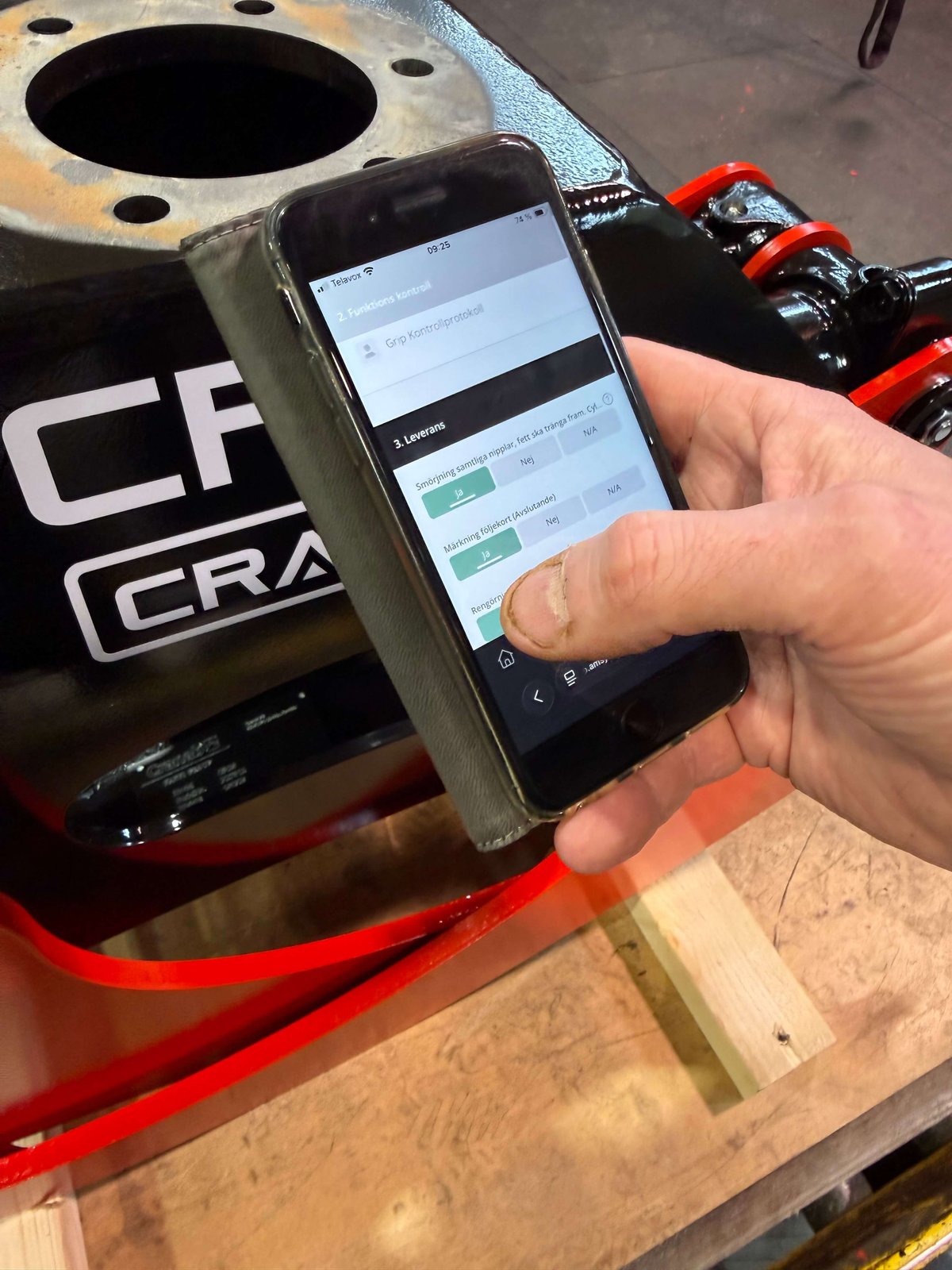 Ärendeformulär kranmontage Cranab