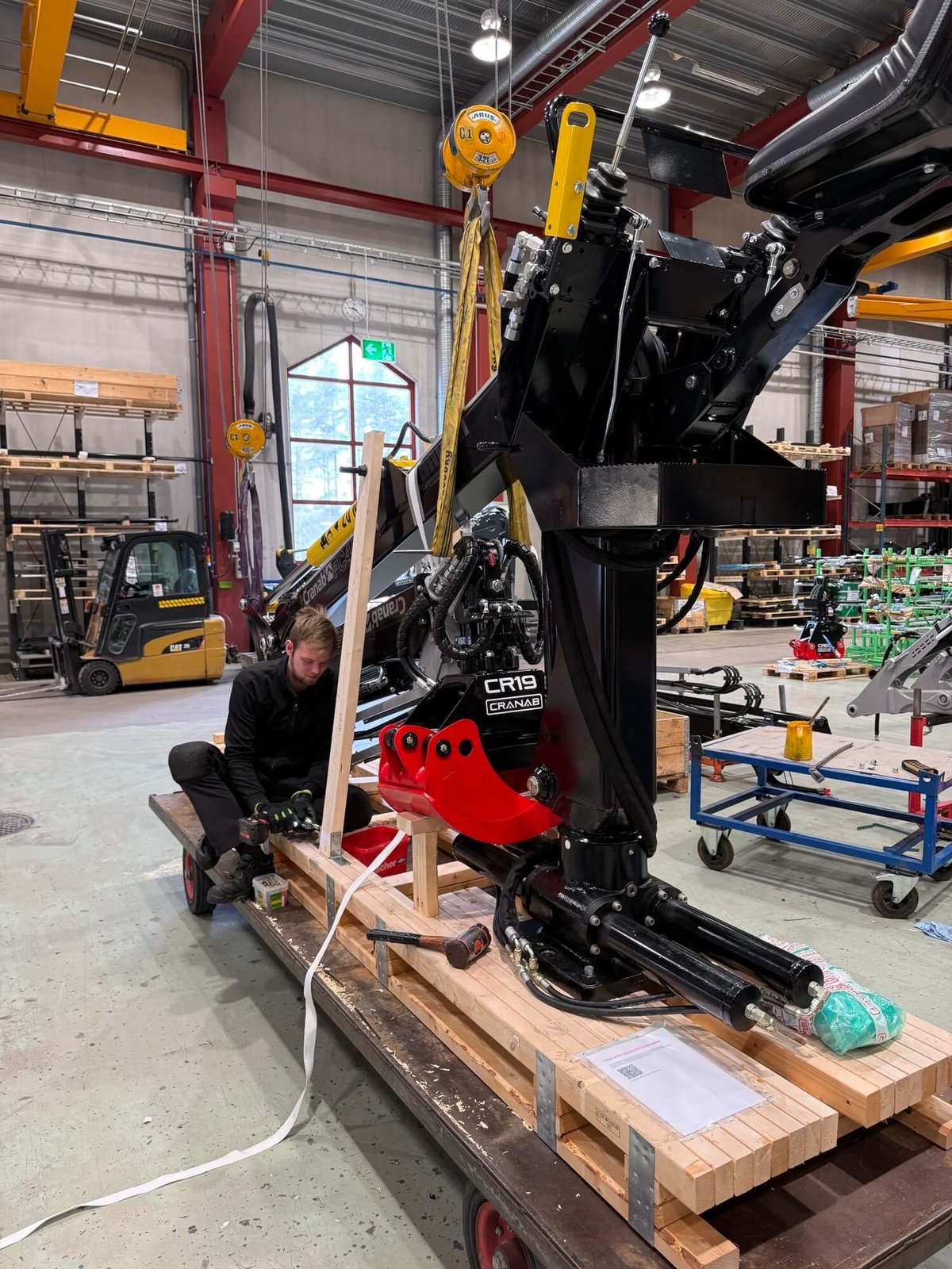 Operatör Cranab kranmontage
