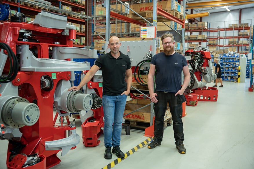 Medarbetare på Logmax som använder AM System för sitt ledningssystem