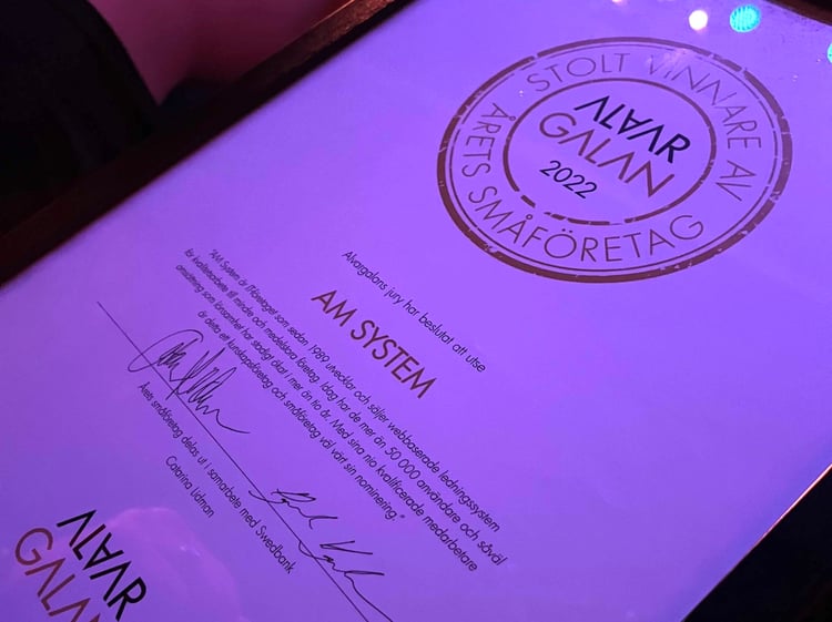 Diploma from Alvargalan 2022